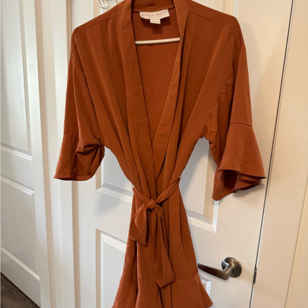 Orange Wrap Dress